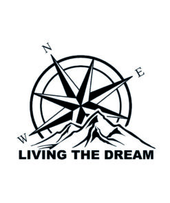 living the dram avonturier campersticker