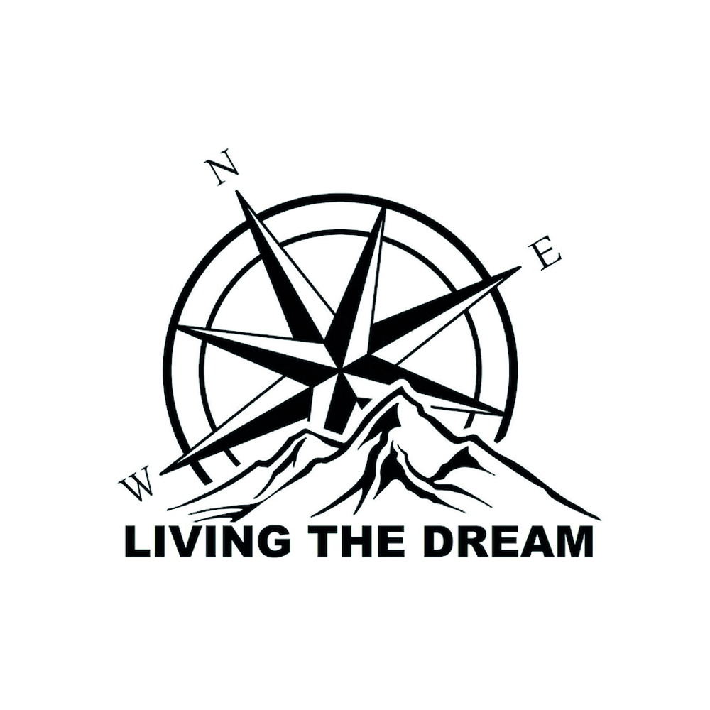 living the dram avonturier campersticker