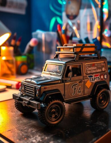 radigrafisch bestuurbare auto en modelbouw stickers