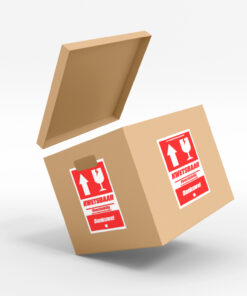 breekbaar kwetsbaar sticker verpakking
