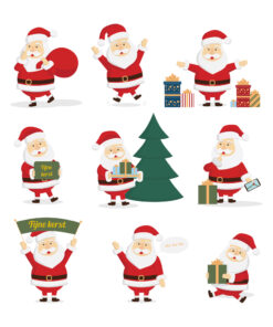 kerst (raam) stickers stuks nr 3