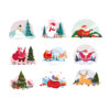 kerst stickers negen stuks raamstickers