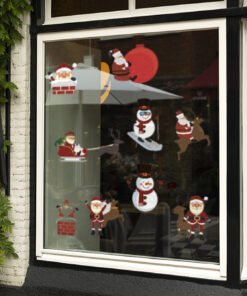 kerstmis raamstickers stuks ()