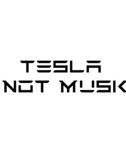 Tesla not Musk sticker