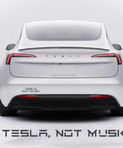Tesla not musk sticker
