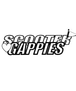 scooter gappies sticker uitgesneden