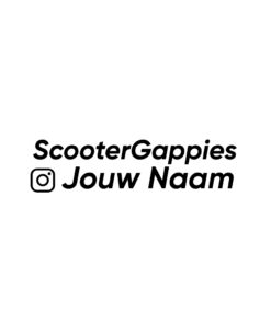 scootergappies met eigen logo en naam