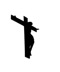 Jezus silhouette sticker nr vier