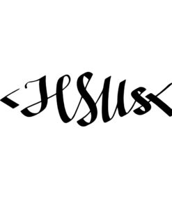 Jezus silhouette sticker nr