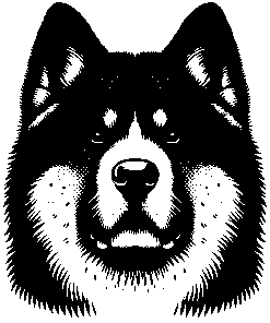 American Akita sticker 3