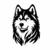 Siberische Husky sticker