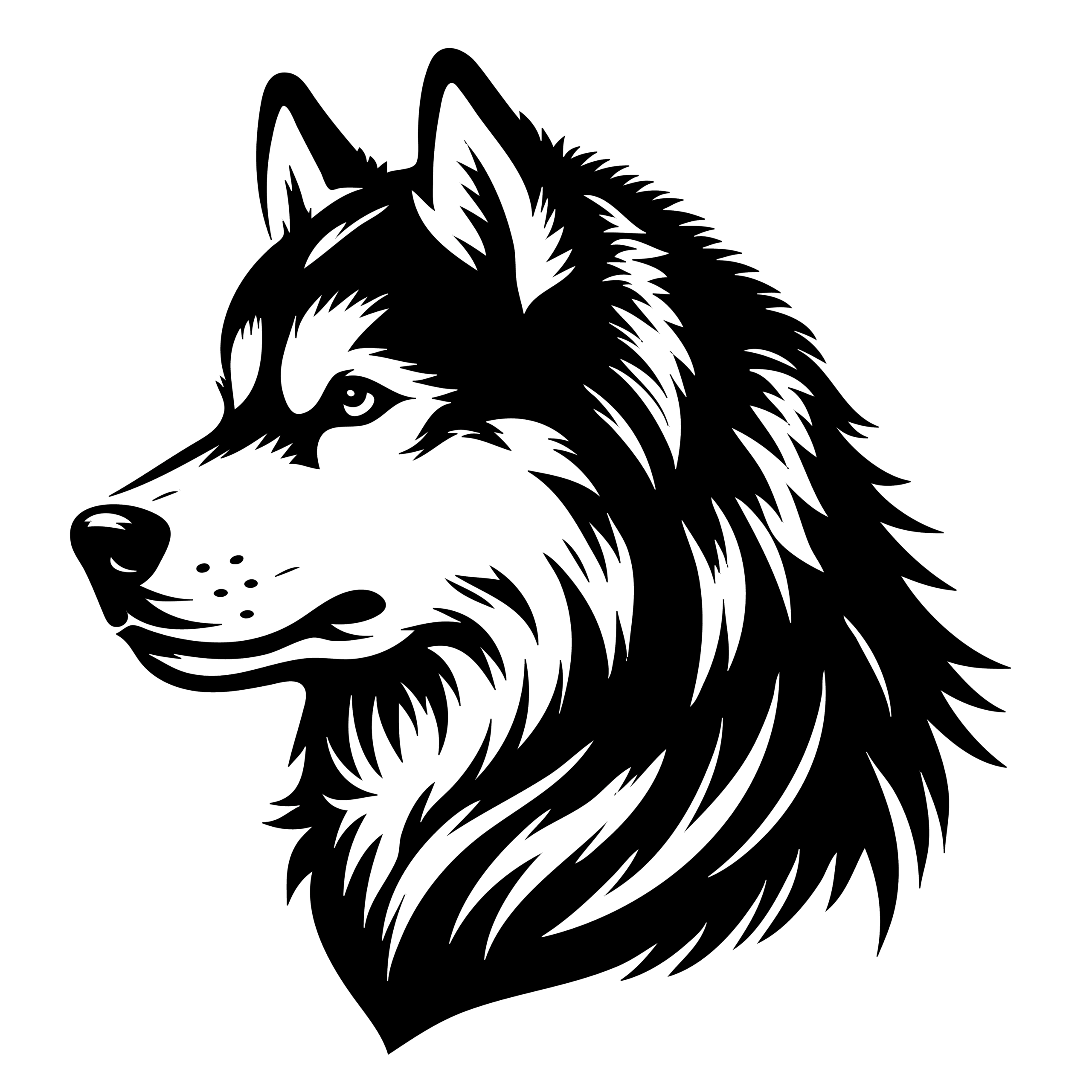 Siberische Husky sticker