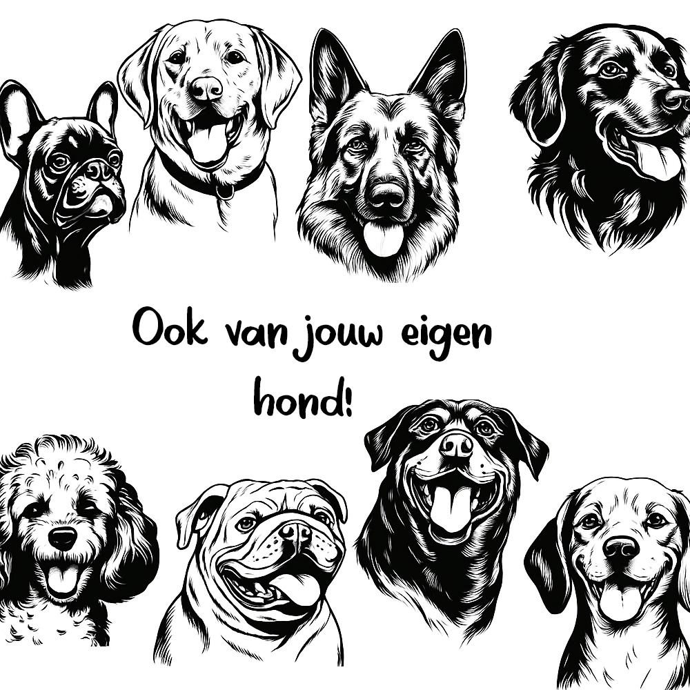 honden stickers weerbestendig, alle rassen