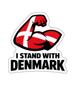 solidair met denemarken en groenland sticker