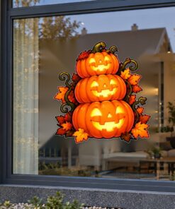 Cute Cartoon Halloween stapel pompoenen preview