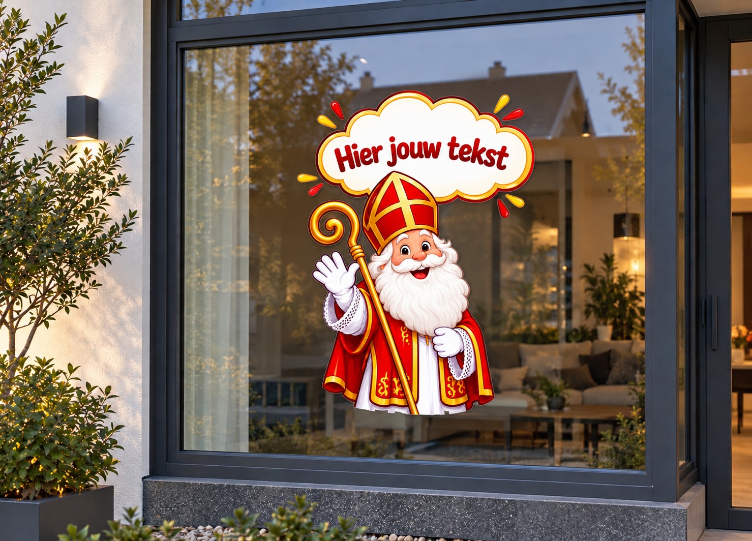 Gepersonaliseerde Sinterklaas sticker | Persoonlijke boodschap van Sinterklaas! preview