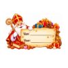 Gepersonaliseerde Sinterklaas sticker | Van ....... , Voor ....... (Variant 3)
