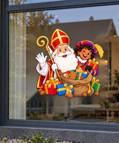 Sinterklaas Raamsticker | Een vrolijke verrassing vol cadeautjes en lekkers preview
