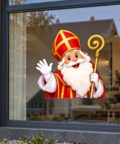Sinterklaas Raamsticker | Een feestelijke groet van de Sint preview