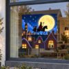 Sinterklaas Raamsticker | Een magische nacht op de daken preview