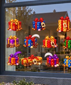 Sinterklaas Raamsticker | 11-delige set met Sinterklaas kado's preview