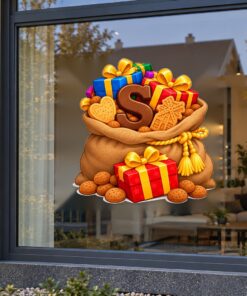 Sinterklaas Raamsticker | Een zak vol cadeautjes, pepernoten en gezelligheid preview
